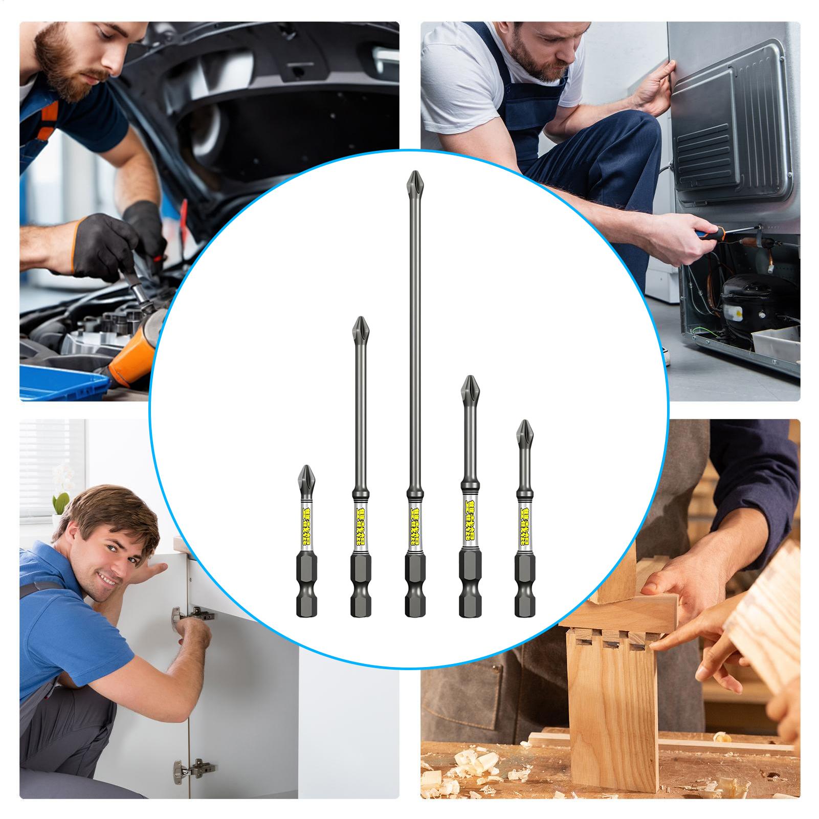 Drill Screwdriver Bit Set 5-Pi - Drill Bits 评论和价格