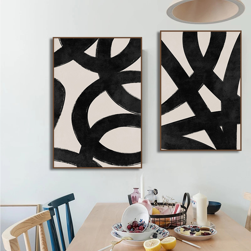 Modern Beige Black Lines Brush - Paint Brush 评论和价格