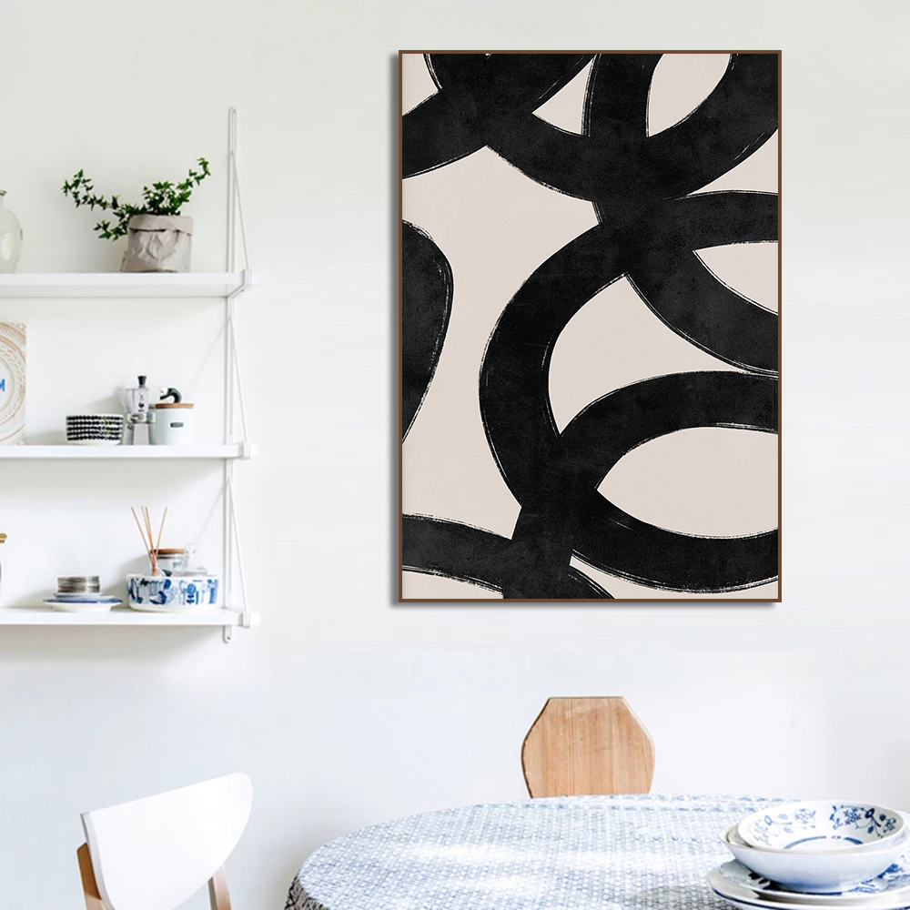 Modern Beige Black Lines Brush - Paint Brush 评论和价格