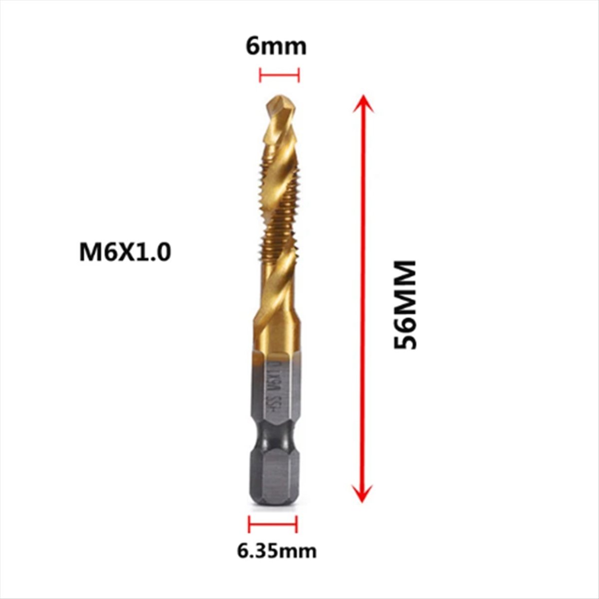 ✼M6x1mm Hex Shank Titanium Pla - Drill Bits 评论和价格