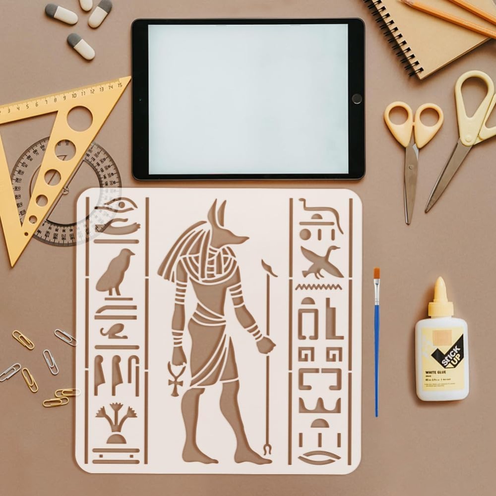 4 PCS Egyptian Symbols Stencil - Paint Brush 评论和价格