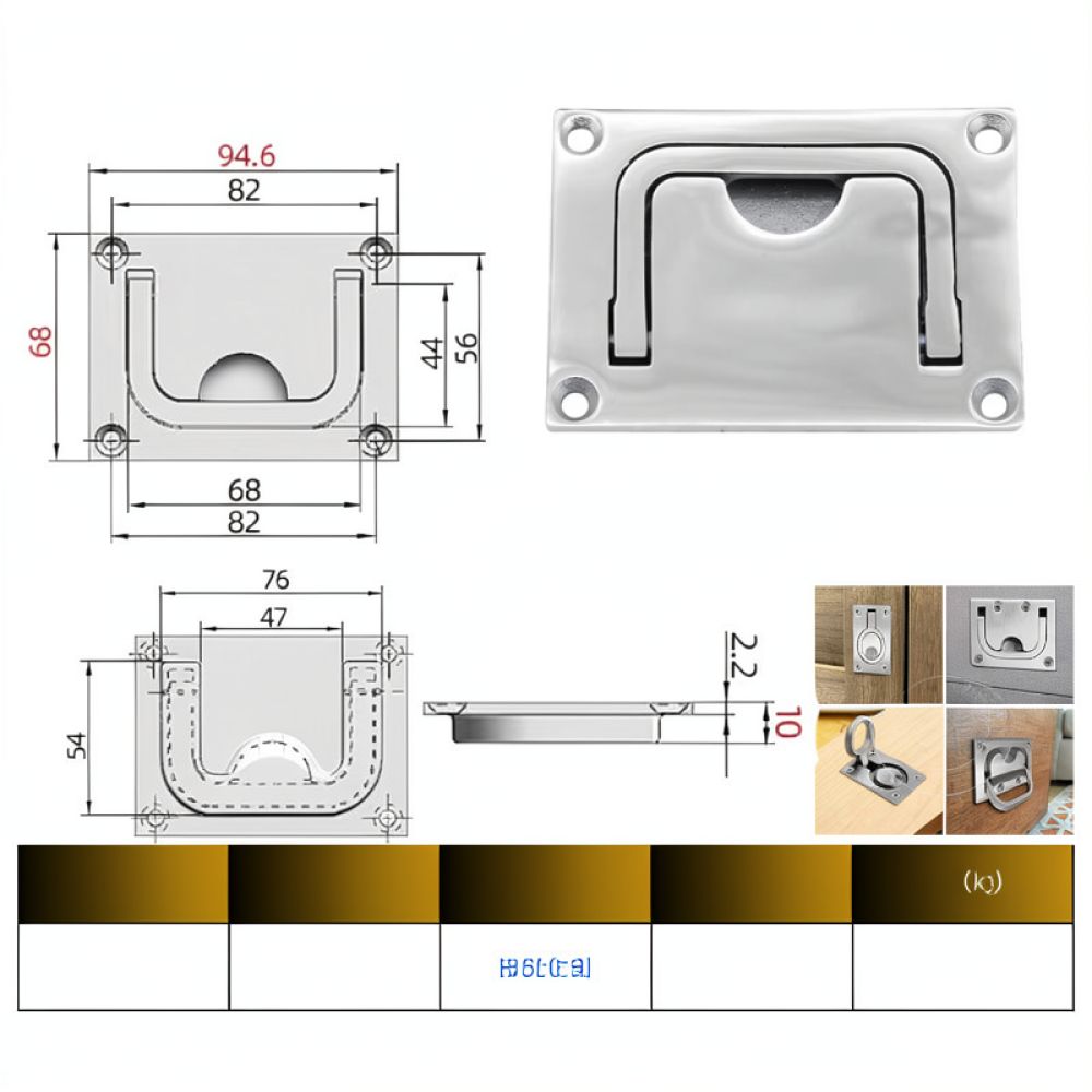 316 Stainless Steel Round Flus - Door Handle 评论和价格