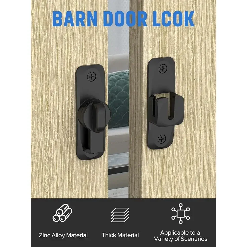 90/180 Degree Flip Barn Door L - Door Lock 评论和价格