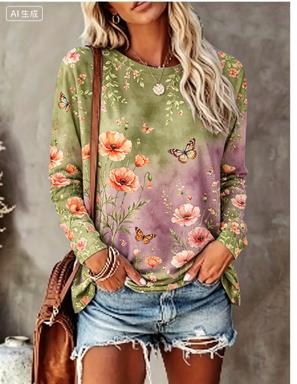 Women Long Sleeve T‑Shirt Grad - Wallpaper 评论和价格