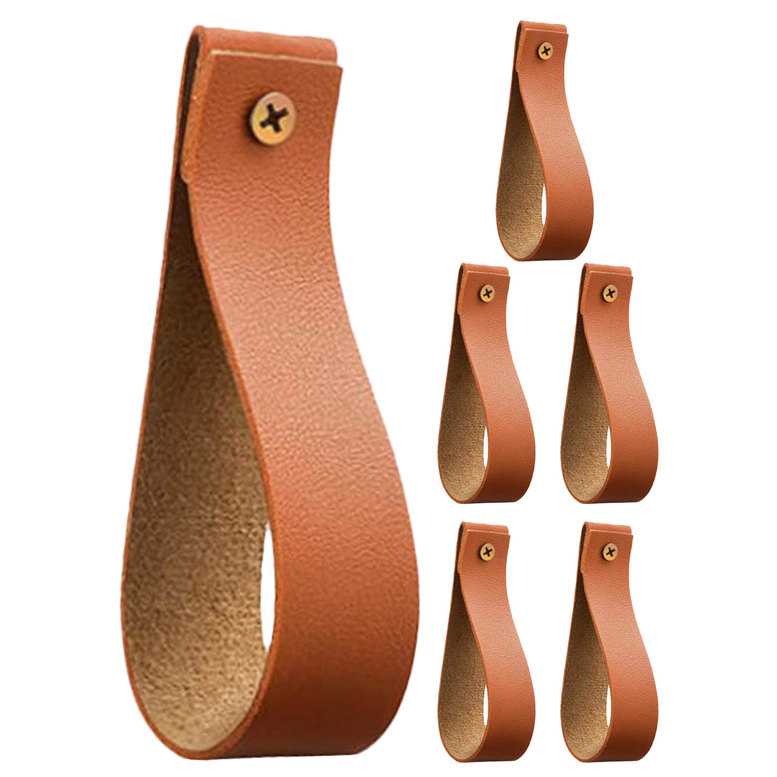 6Pcs PU Wall Hooks 4.7 Inch Mi - Curtain Rods 评论和价格