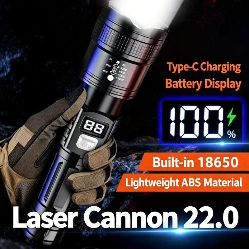 Zoomable Tactical Laser Flashl - Tape Measure 评论和价格